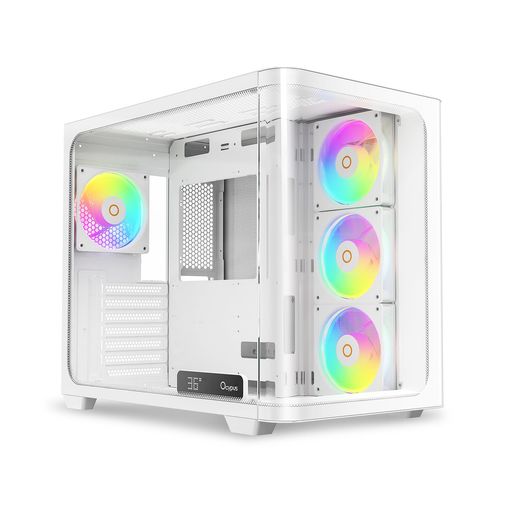 IotaC70WHCurveARGBDigitalミッドタワーATXゲーミングマイコン容れもの、270°曲面パノラマビュー、リアルタイム体温書きあらわす、PWM愛読者4基プリインストール、物のみごとに通気大気圏流出、大型デュアルチャンバー、…