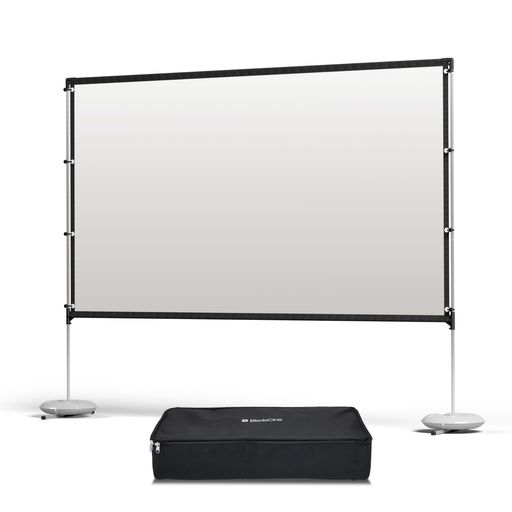 BladeCineプロジェクタースクリーンスタンド付き100インチ自立式屋外/屋内兼用ポータブル4K対応両面投影可能16:9ホームシアター用収納バッグ付き(100インチ)