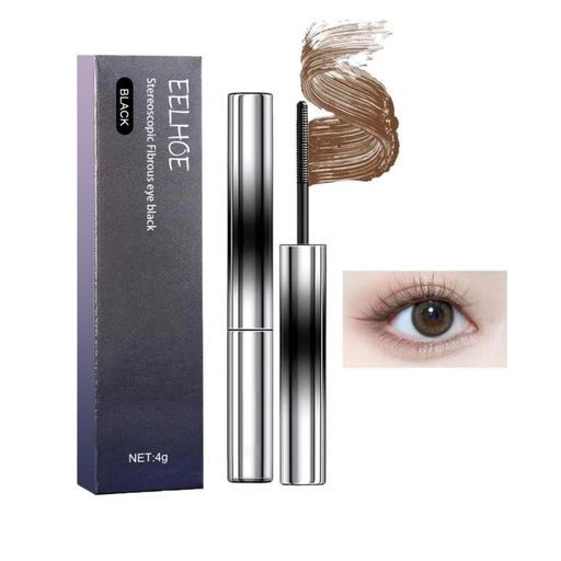 Boobeenカラフルラッシュマスカラウォータープルーフ ブラウン Boobeen