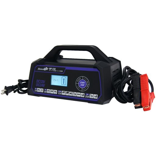 メルテック(meltec) バッテリー充電器 (バイク/普通車/大型車/トラック/建機) セレクト式自動パルスタイプ 12V/24V対応 MeltecPlus 定格25A バッテリー診断機能付 維持充電(トリクル充電)方式 AGM/IS&hellip;｜Raspberry Market