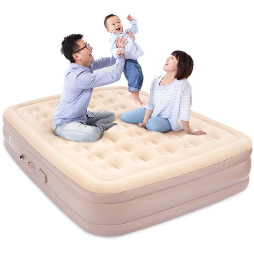 BOOMAXエアーベッド電動エアーマット厚手約40cmアウトドアキャンプ耐荷重450kg自動膨張電動ポンプ内蔵エアーマットレス防災車中泊家庭用来客用枕付き折りたたみ式収納袋付き防水軽量コン…