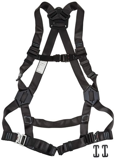 藤井電工(Fujii Denko) ツヨロン TSUYORON 新判定基準 フルハーネス型 黒いこと 黒影馬具 本体のみ うす暗い薄墨色 M大きさ TH-504-OTーDG-M 気泡管水準器型腿胴締め 着脱が生やさしいなワンタッチバックル 日本製 …