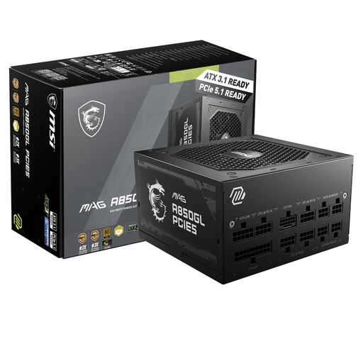 MSIMAGA850GLPCIE5マイコンワット数社会的単位850WATX3.1/PCIe5.1相応う80PLUSGOLD証明フルモジュラー7年引き請けるなおなお書き1327