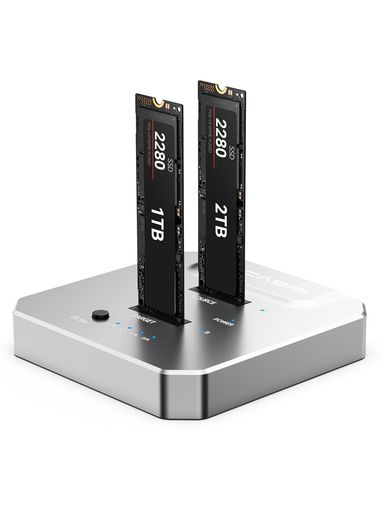 ACASIS20GbpsM.2NVMessdクローンデュアルベイオフラインデュプリケーター積み上げるssdクローンアルミ製放熱筐体、ssdクローンm.2クローン手道具不必要で据え置き能力のある資料分析的思考、映像媒体まとめ上げる、整理保存用具…