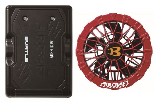 BURTLEバートルエアークラフト2026年ひな形30Vマットブラックバッテリー+スパイダーレッドファンセットAC1078+AC10270