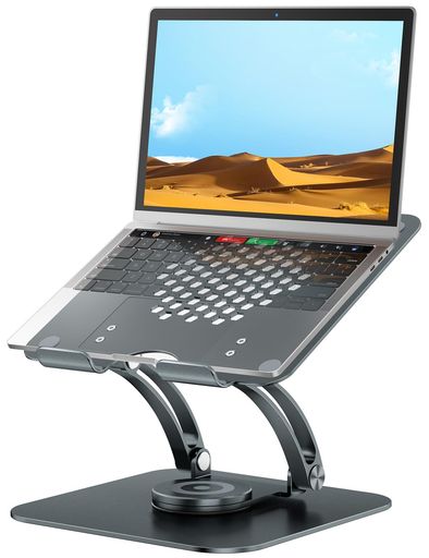 【超美品】Nulaxy ノートパソコンスタンド 360度回転・高さ調整可 グレー Amazon.co.jp: Nulaxy 360°回転ノートパソコンスタンド デスク用