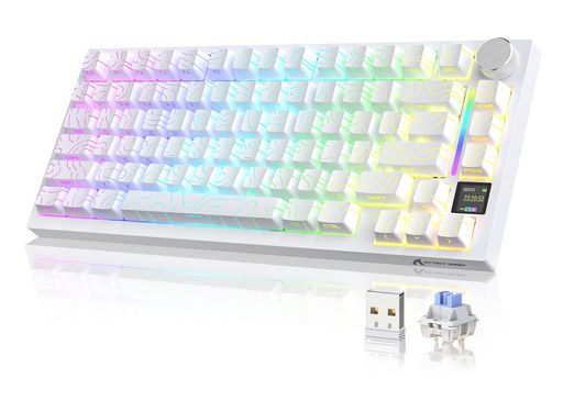 ATTACK SHAKR X820 Ultra ゲーミングキーボード 無線 メカニカキーボード ワイヤレス bluetoothキーボード有線 Gasket構造 3モード ホットスワップ可能 75%リニア軸 サメ軸 RGB PBTキーキャップ｜Raspberry Market