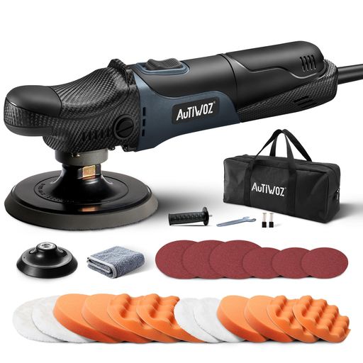 Autiwoz W04 ポリッシャー 車 シングル RO AC100V式100/125 mm交換式ヘッド ミニ カー 電動 ロータリー小型 軽量｜Raspberry Market
