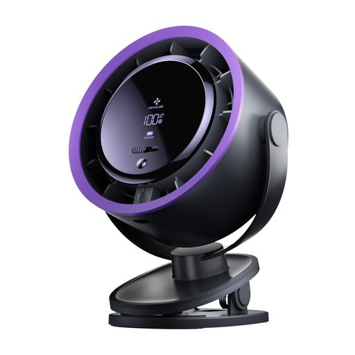 SPSpacePlayer充電式クリップ扇風機卓上扇風機充電式節電壁掛けUSBファン風量100段階調節360度角度調整デスク・リビング・野外など-灰色