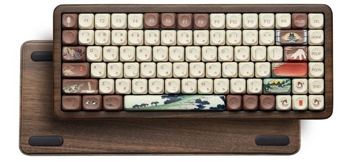 Womier WD75 V2 ゲーミングキーボード 無線日本語配列, ワイヤレス メカニカルキーボード, 75%レイアウト 木製キーボード, 8000mAhバッテリー, USB/2.4GHz/BT, QMK/VIA対応, ホットスワップ,｜Raspberry Market