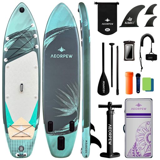 AEORPEW 84cm サップ ボード プレミアム SUPボード アクセサリー付き Adj パドル 100Lバックパック あらゆるスキルレベルの万能SUPボードに最適 (グレー)|Raspberry Market