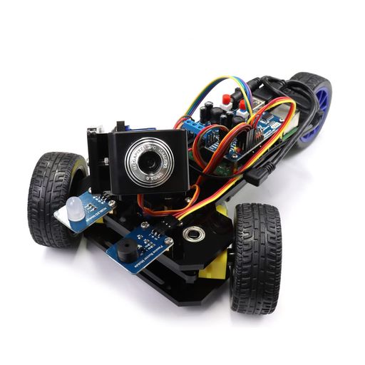 FreenoveRaspberryPi5/4B/3B+/3B/3A+用Three-WheeledSmartCarKit、ビデオモード、レーダーモード、アプリ制御、超音波距離センサー、カメラ、サーボ(Raspberry 7,225円