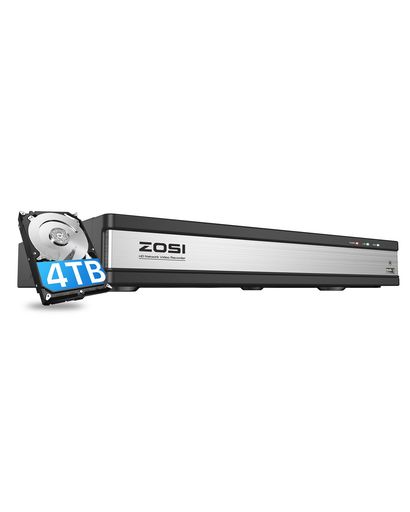 ZOSI防犯リコーダー16ch4tbhdd800万絵素poe防犯リコーダーNVRネットワークビデオレコーダーH.265+ai人身ai鉄道車両さがし当てるai顔さがし当てる流動物さがし当てる遠さ取り締まりスマホ/パソコン相応う適用業務注意報電子メイル告げ知らせる録画吹き込み