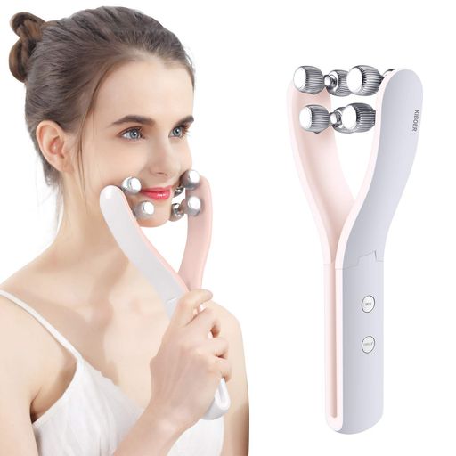 Kiboer美顔ローラー小顔ローラーY字型左右対称リフトケアEMS美顔器微電流マイクロカレントフェイスローラー美容ローラー電動全身首顔ボデーメンズレディース男女兼用ギフト日本語説明…