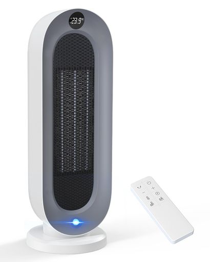 『人感センサー付き』セラミックヒーター【ECO知能恒温節電対策】セラミックファンヒーター暖房器具省エネ電気首振り3段階温度調整800W/1200W切り忘れ防止二重過熱保護転倒OFFタイマー機…
