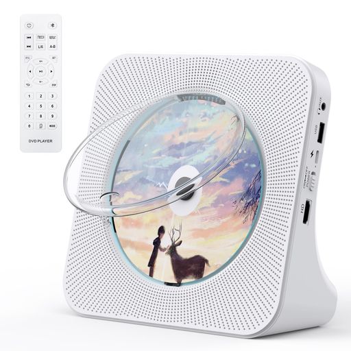 GuerayCDプレーヤー卓上Bluetooth送受信対応スピーカー内蔵cdplayer多機能USB再生AUX入力A-Bリピート定時OFF機能cdラジカセワイドFMラジオcdラジオプレイヤー語学学習音楽鑑賞防災