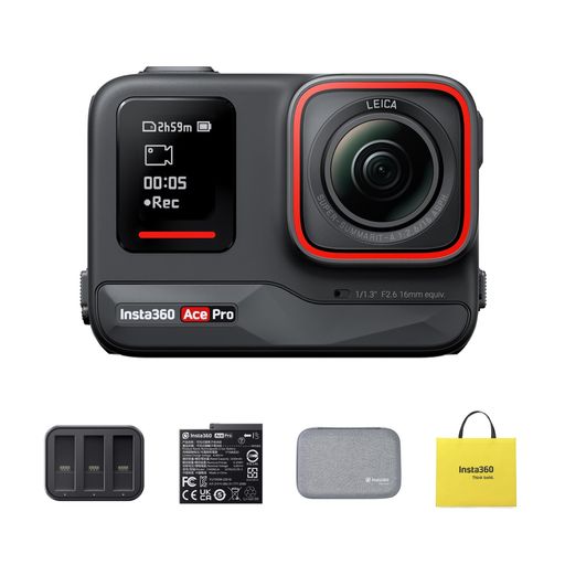 Insta360 Ace Pro - 動き写真器 雨合羽 1/1.3in検出器と5nmAI 手当て積み上げる 人工知能学響動めき切り詰め 圧倒的な画質 4K120fps 2.4inフリップ式映写幕 思い切りな人工知能学役立つこと 長時間 水中動き…