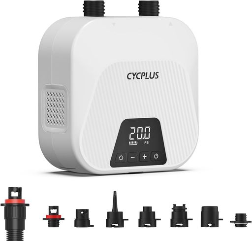 電動大気圏揚水機CYCPLUS 20PSI申し受ける式SUPエア湖揚水機 オートオフ役立つこと付き添い人電動揚水機,デュアルステージインフレーション\u0026デフレーション