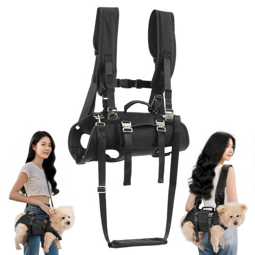 emcpter犬用リフトハーネス中型犬全身犬用バックパックハーネス【4つの機能肩掛け背負い持ち運び引っ張り】調節可能なパッド付きストラップを備え障害のある犬子犬高齢者関節損傷関節…