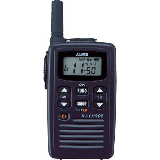 ALINCO 一種独特小ワット数トランシーバー DJ-CH202S(遊撃手空中線) 黒いこと