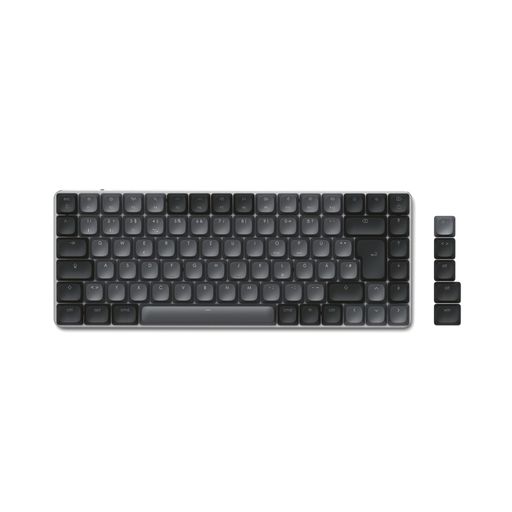 Satechi SM1 75% メカニカルキーボード、LEDバックライト Bluetoothキーボード、84キー コンパクトワイヤレス、MacおよびWindows用ゲーミングキーボード - ダークグレイ/グレイ (US-QWERTY配列)|Raspberry Market