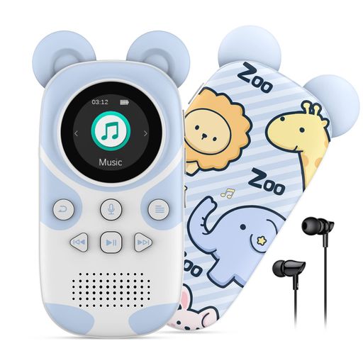 RUIZU子供向けBluetoothMP3プレーヤースピーカー内蔵64GBイコライザポータブルデジタルオーディオプレーヤーカートゥーン動物園ポータブル音楽プレーヤーmp3プレーヤーmp3プレイヤー音楽プレ…