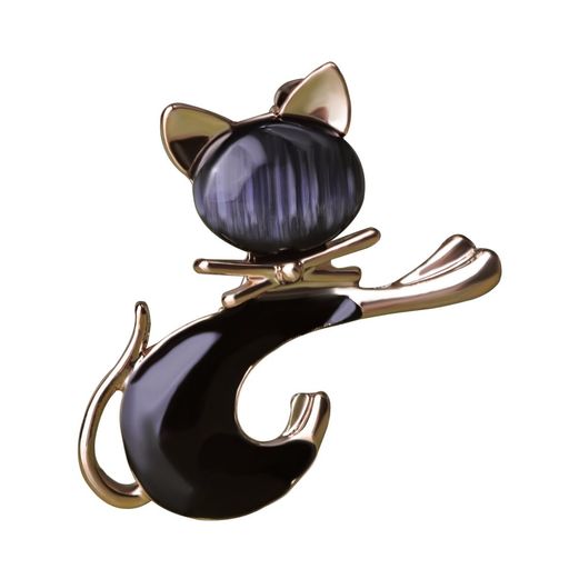 【楽天市場】MECHOSEN キャッツアイ石 かわいい 動物 レディース ブローチ ピン 猫 アンティーク 卒業式 ホワイトデー 人気 お返し ...