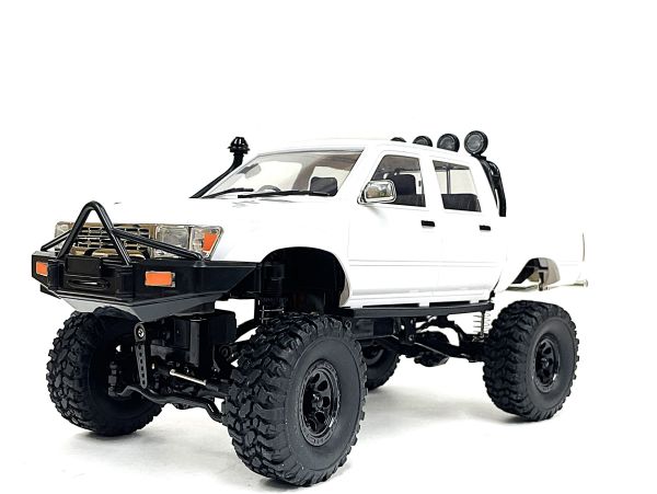 WPL C64-1 2.4GHz 1/16 RTR ダブルキャブピックアップトラック ラジコン 白  ☆SUVラジコン クロカン クローラーラジコン