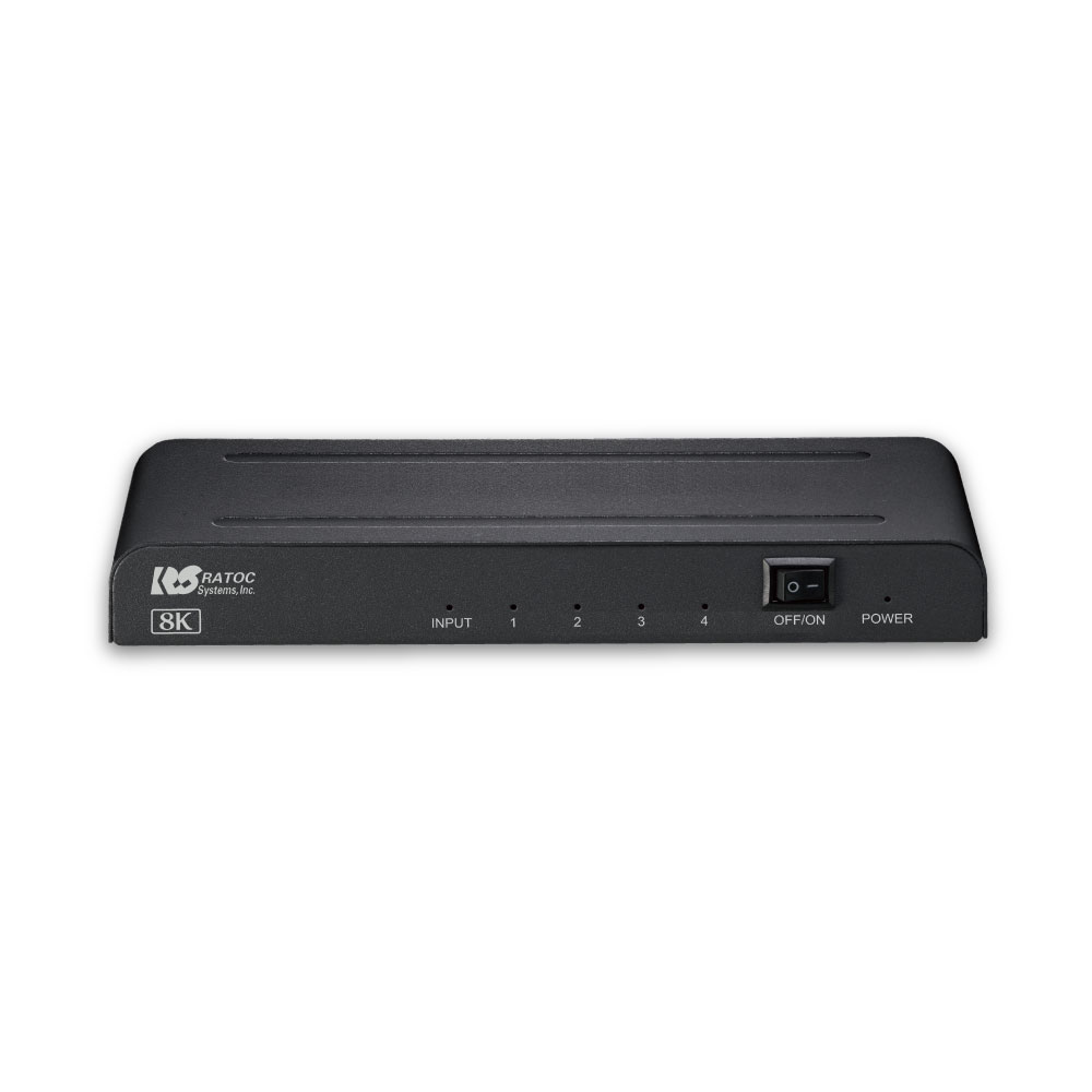【4/10 1:59迄 P2倍 最大2千円OFF】8K対応 1入力 4出力 HDMI分配器 RS-HDSP4-8KA