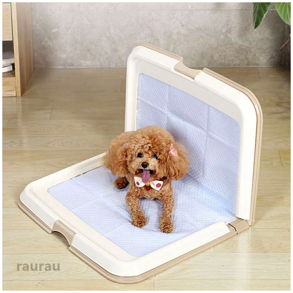 カーキ レギュラー L型御盆 小型犬 大型犬 しつけ室内用便器 形づくるパッド 犬室内用便器 折りたたみ