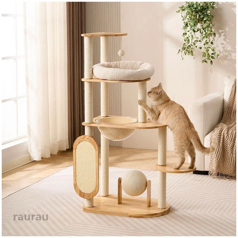 愛玩動物調度品 室内用 プレイジム どんぶり鉢遊び道具 爪とぎ付き添い人 スペースキャットベッド 多役立つこと 原則として型 猫棲み家 キャットツリー