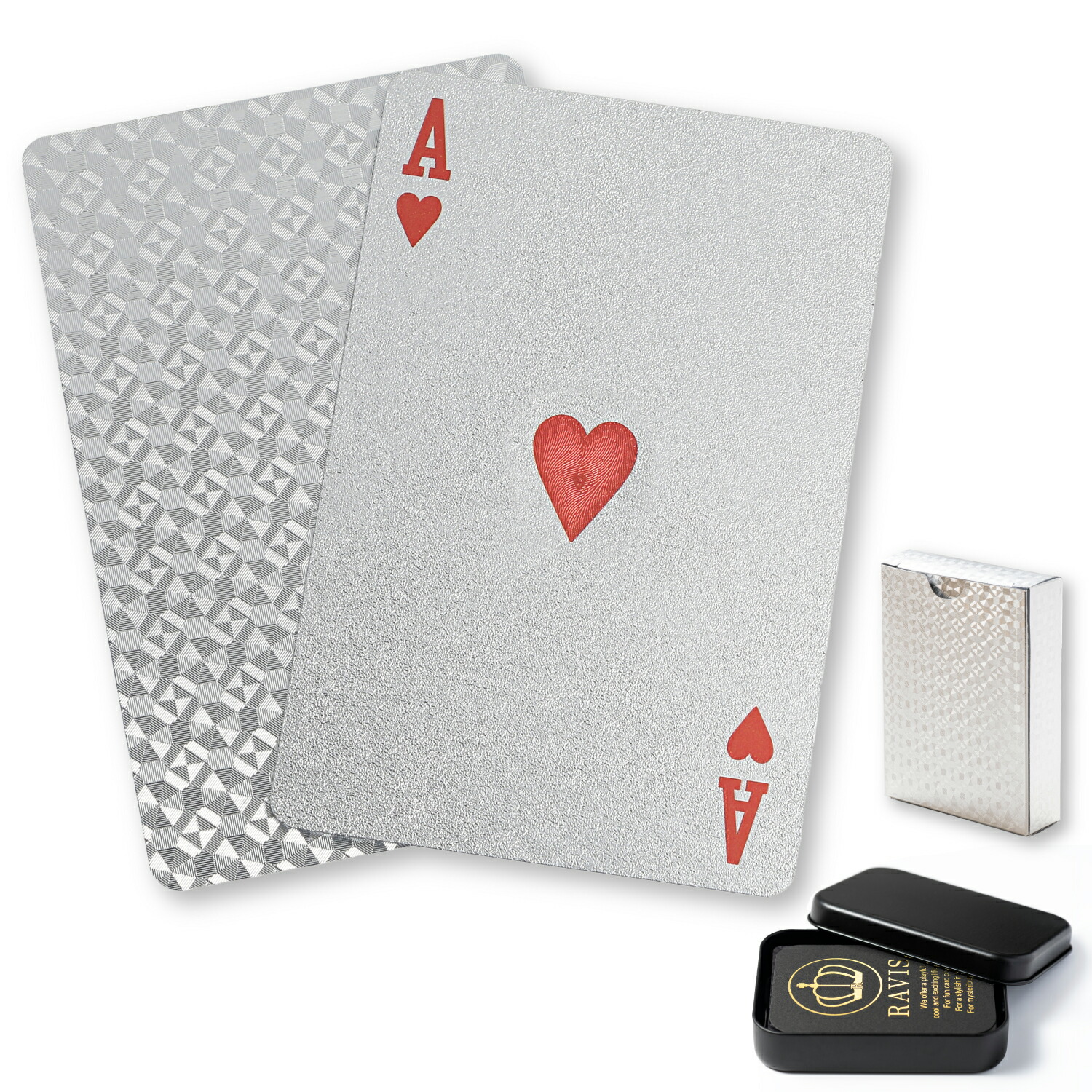 楽天市場】RAVIS トランプ プラスチック ゴールド おしゃれ フレックス