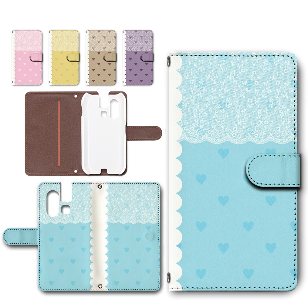 楽天市場】mamorino6 ケース 手帳型 カメラ穴搭載 スマホケース ハート