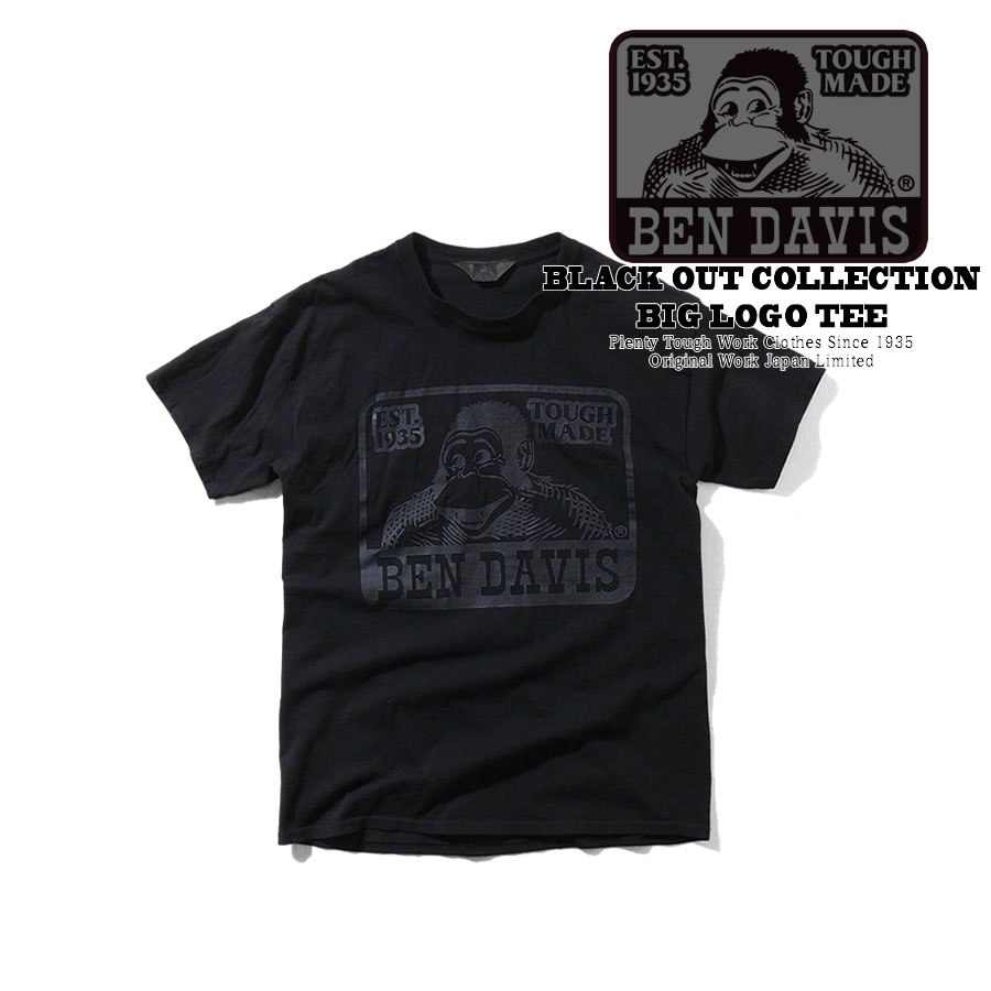 楽天市場】BEN DAVIS ベンデイビス BLACKOUT COLLECTION LOGO TEE