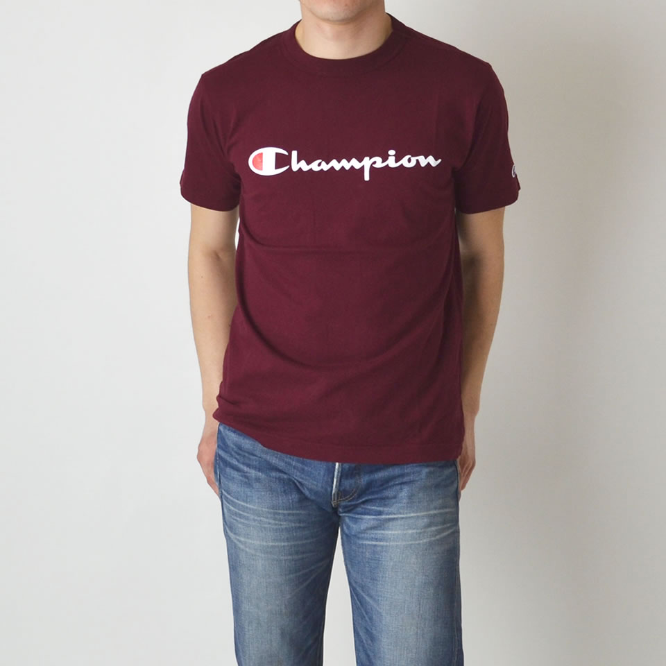 champion maroon t shirt
