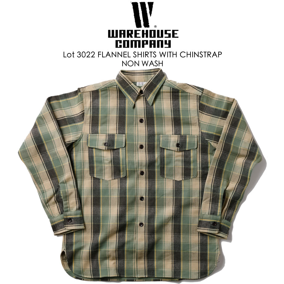 楽天市場】ウェアハウス WAREHOUSE フランネル シャツ 長袖 チン