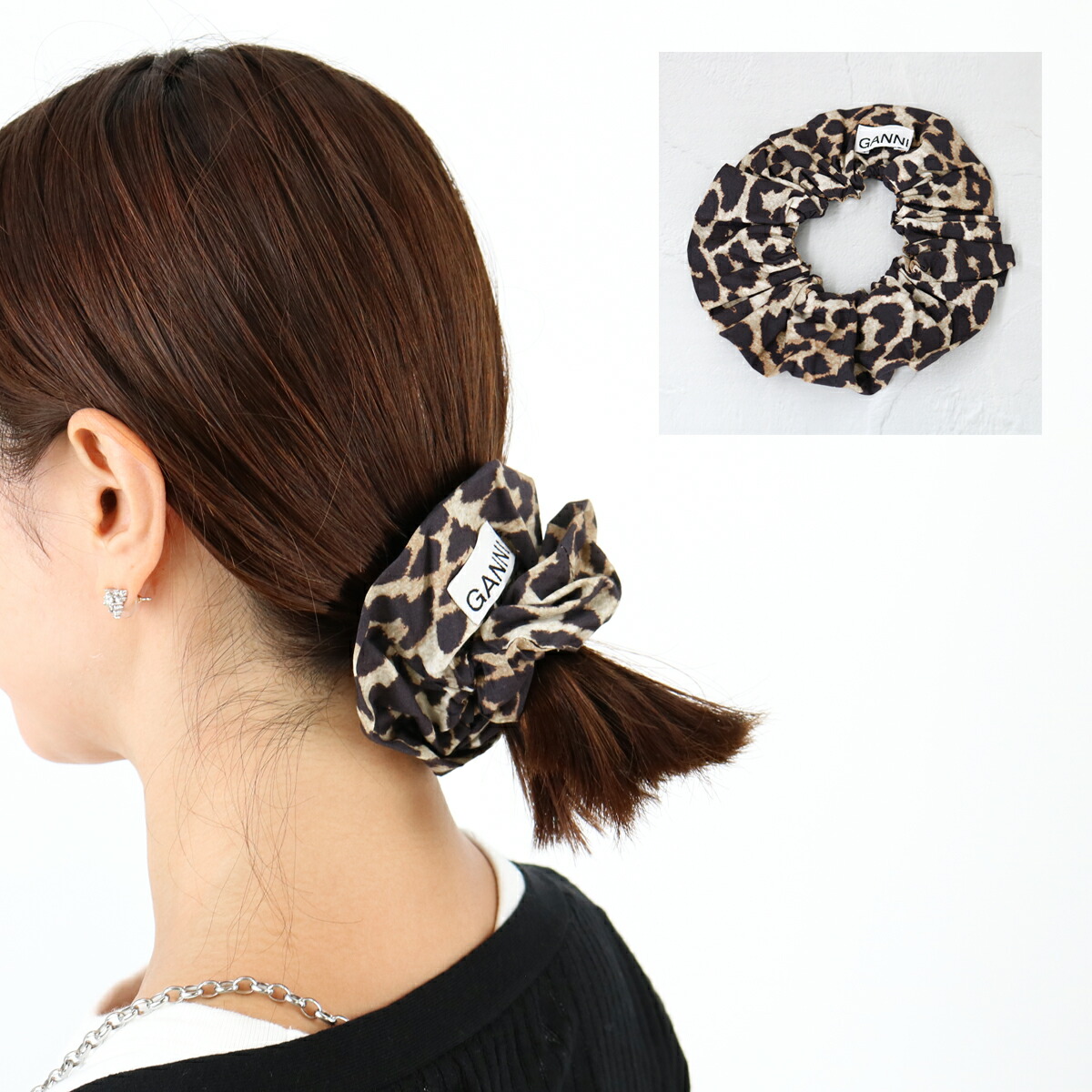 楽天市場】GANNI ガニー ブラック リボン バレッタ ヘア