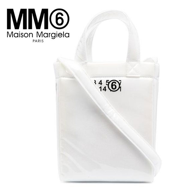 Mm6 エムエムシックス S54wd0101 P2709 H8481 ロゴタイプ クリーン トート鞄 Pvc Foam Tote Bag Maison Margiela 肩先バッグ メゾンマルジェラ ビニール 純白 賜り物 貢物 格納実行可能 即納 清規貫目 並行インポート Maxtrummer Edu Co