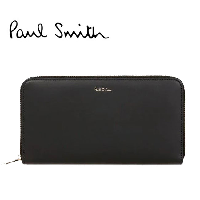 Paul Smith ポールスミス M1a4778 Bmulti 79 Black 長財布 メンズ レディース レザー プレゼント ラウンドジップ ブラック Emescla Com Br