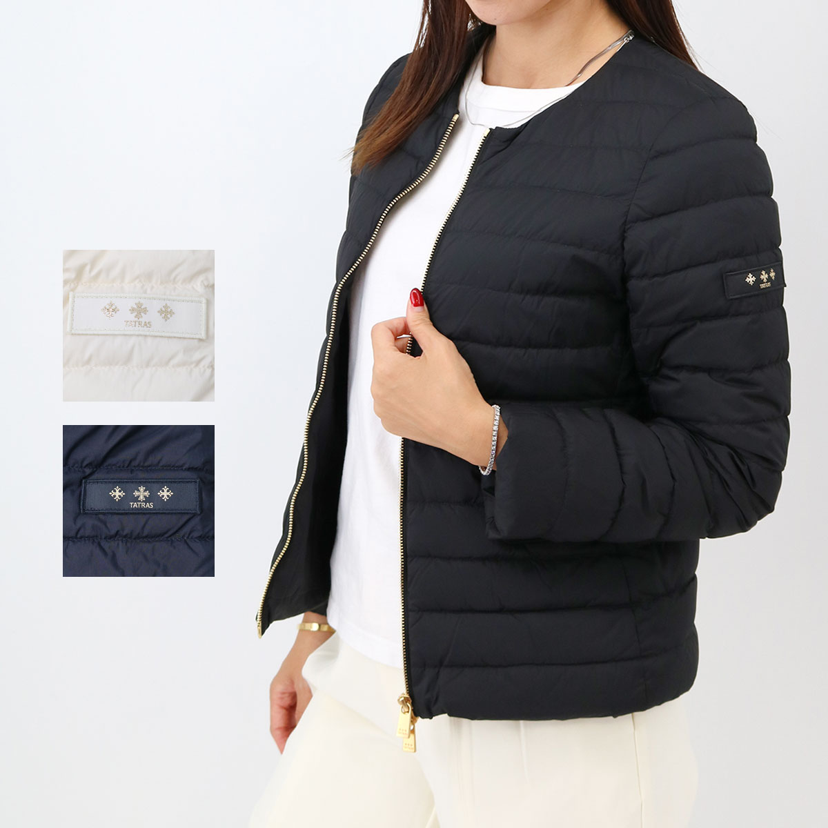 Spick & Span 別注　TATRASノーカラーライトダウン TATRAS ダウンコート ダウンジャケット / 別注 ACACIA ノー