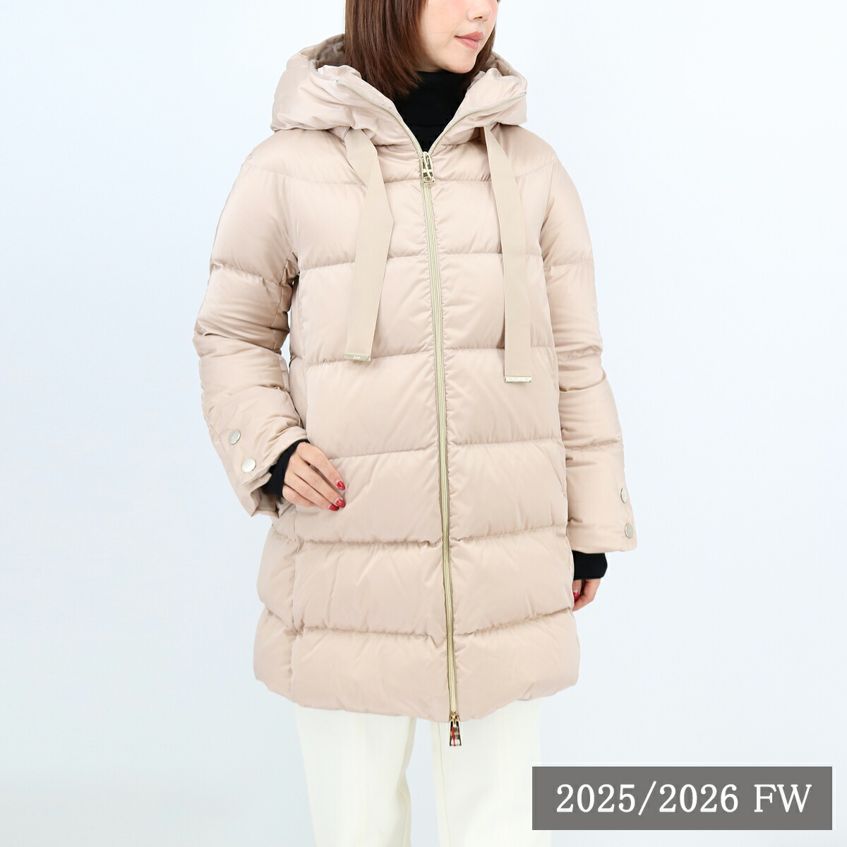 楽天市場】送料無料 HERNO ヘルノ フーデッドコート 裾フリル 袖フリル