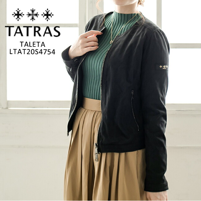 楽天市場 Tatras タトラス Ltats4754 Taleta レディース アウター レディース エコスエード ノーカラージャケット ブルゾン カジュアル ブラック 黒 ｒａｙｍａｒｔ レイマート