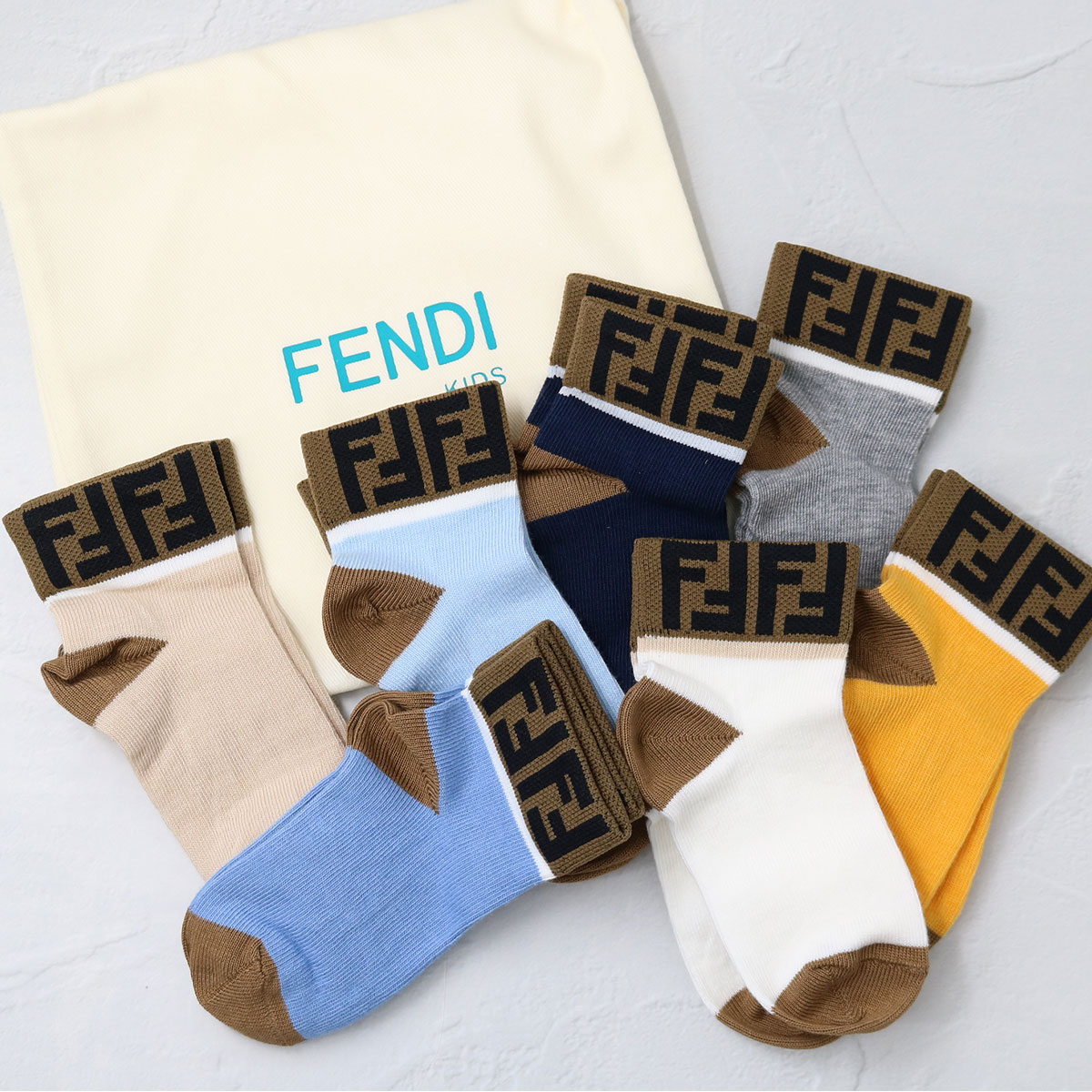 超美品 フェンディ ズッカ柄 FF柄 ソックス ニーハイブーツ 36 約23cm FENDI 【超美品】フェンディ ズッカ柄 FF柄 ソックスニーハイ