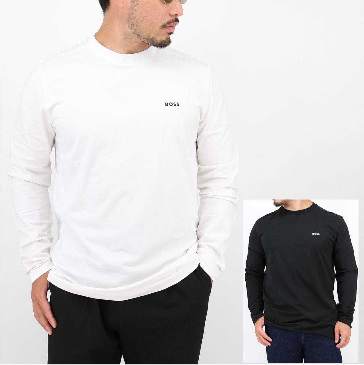 楽天市場】HUGO BOSS ヒューゴボス ロンT ロゴ クルーネック ロング T