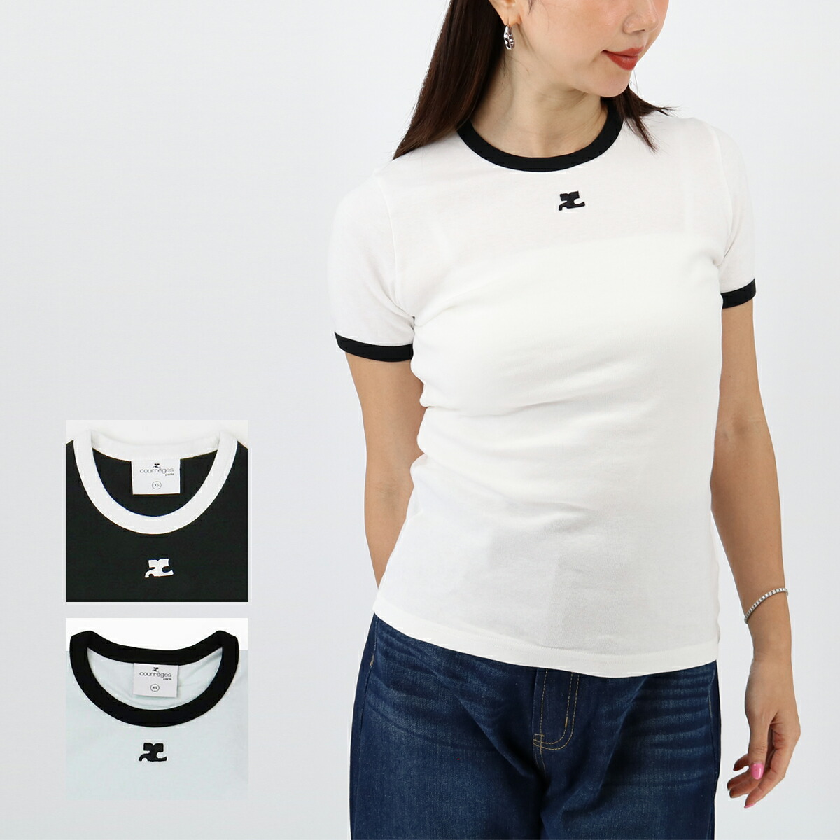 Courreges クレージュ バックルTシャツ Courreges クレージュ バックルTシャツ (Courreges/Tシャツ