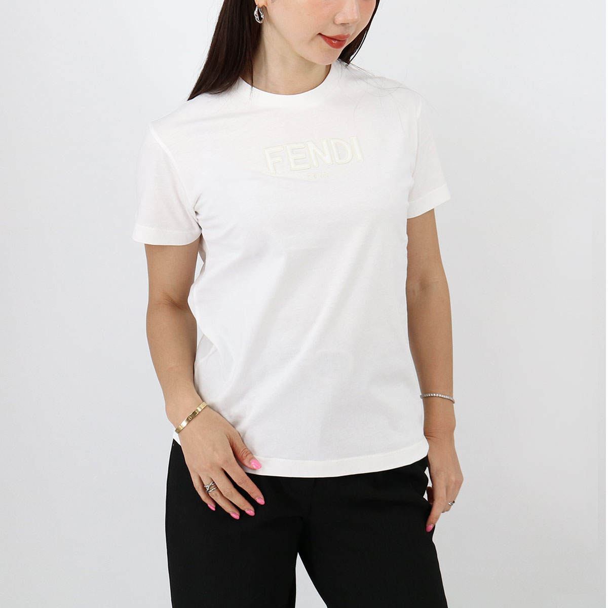 楽天市場】FENDI フェンディ Logo T-SHIRT ロゴT Tシャツ 半袖