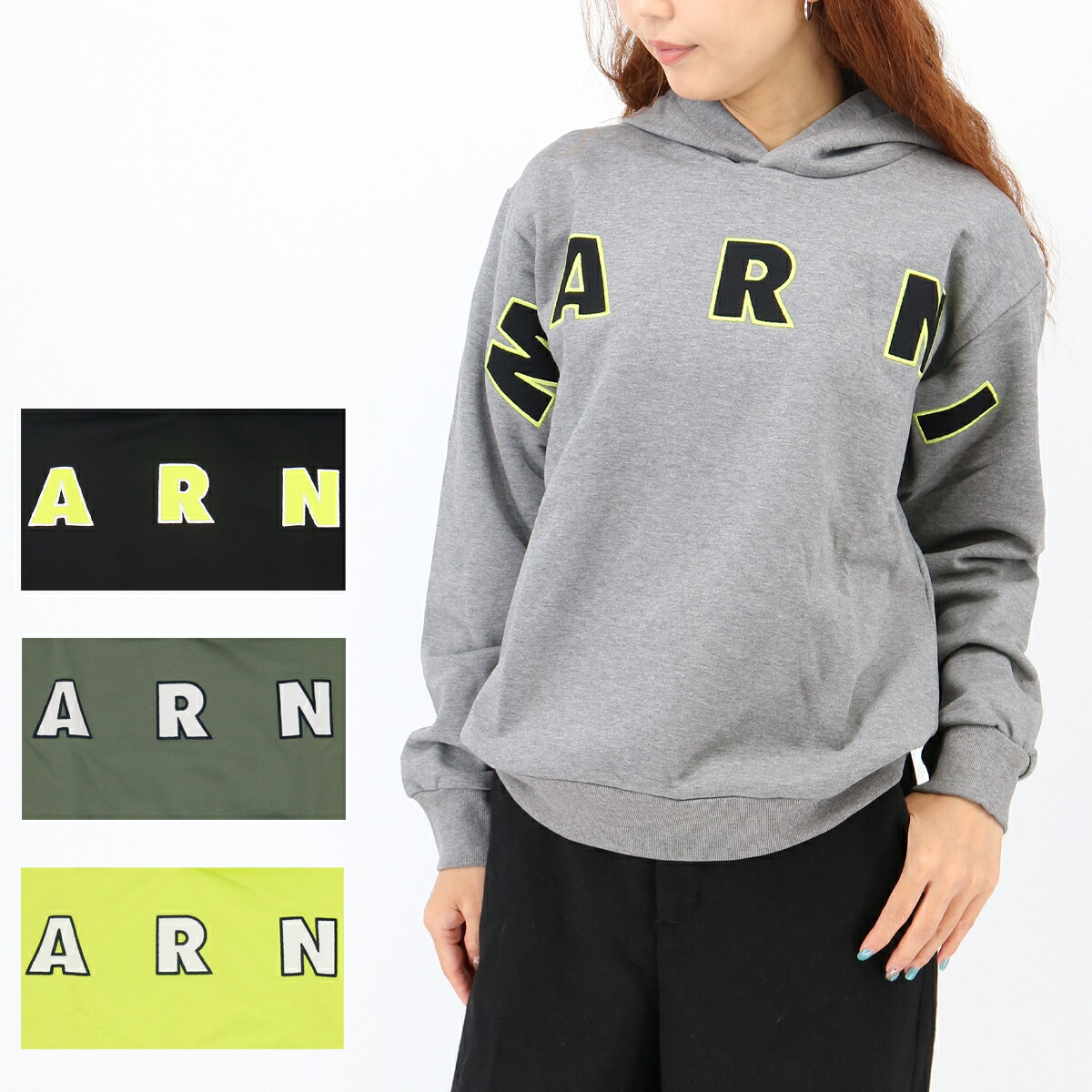 ■ MARNI KIDS マルニ キッズ 大人もOK ロゴフーディ M01266 M00RE MS125U パーカー 長袖 ロゴ スウェット トレーナー 4色