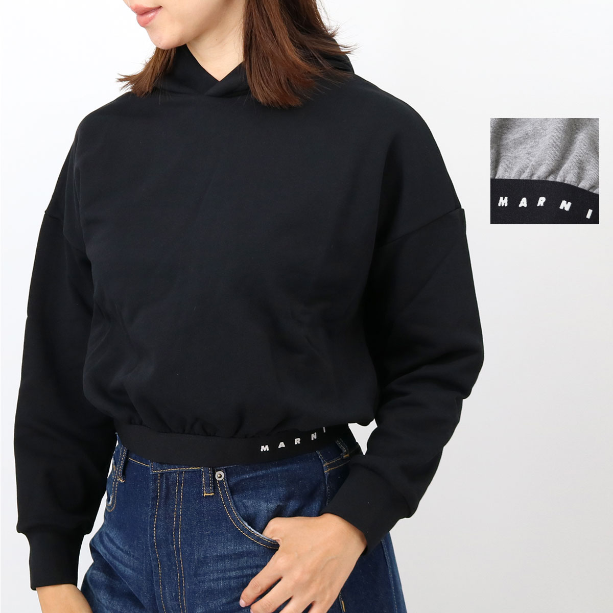 ■MARNI KIDS マルニ キッズ 大人もOK キッズパーカー M01552 M00V1 フード ショート丈　フーディー ロゴ トレーナー　ブランド｜ＲＡＹＭＡＲＴ-レイマート-