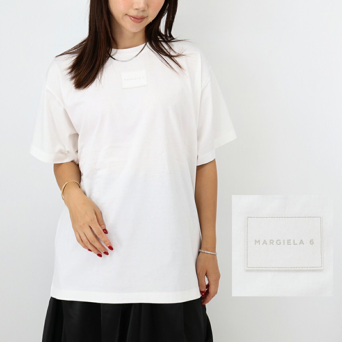 23年モデル MM6メゾンマルジェラ オーバーサイズ カットソー 大きめ MAISON MARGLELA＜メゾン マルジェラ＞Tシャツ（2236056