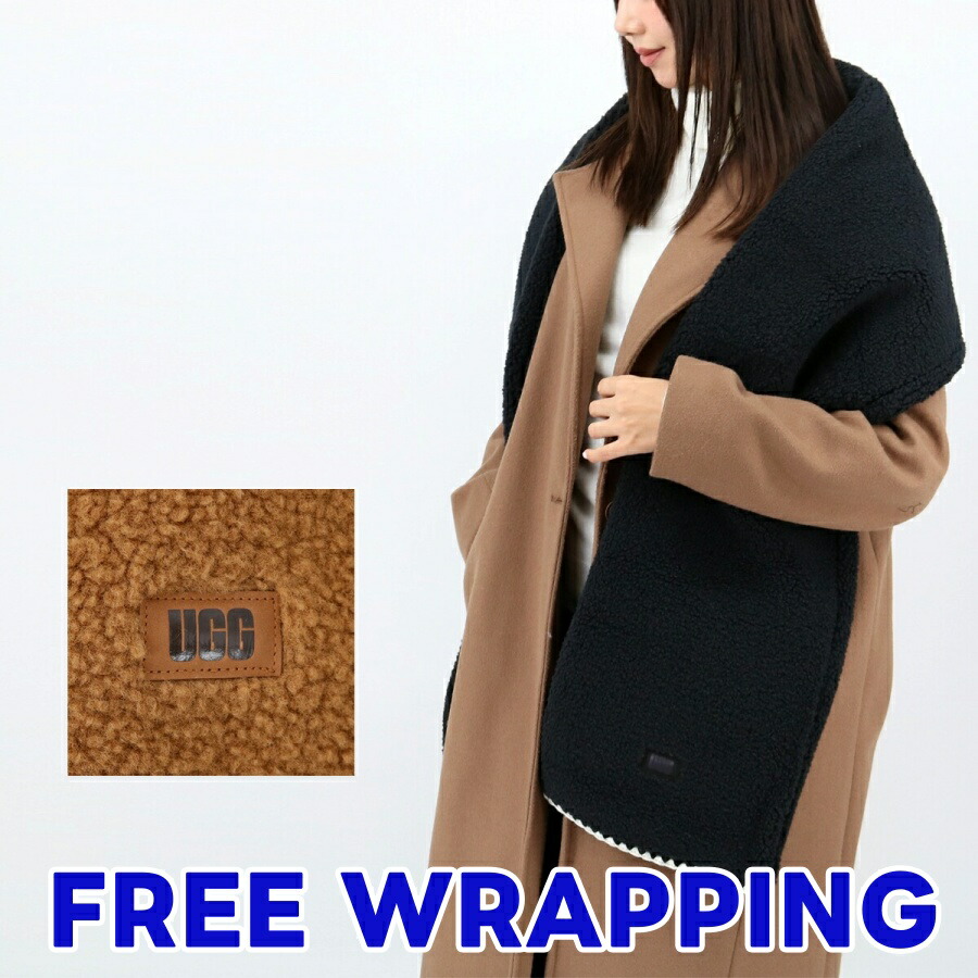 楽天市場】UGG アグ W SHERPA OVERSIZED SCARF シェルパ